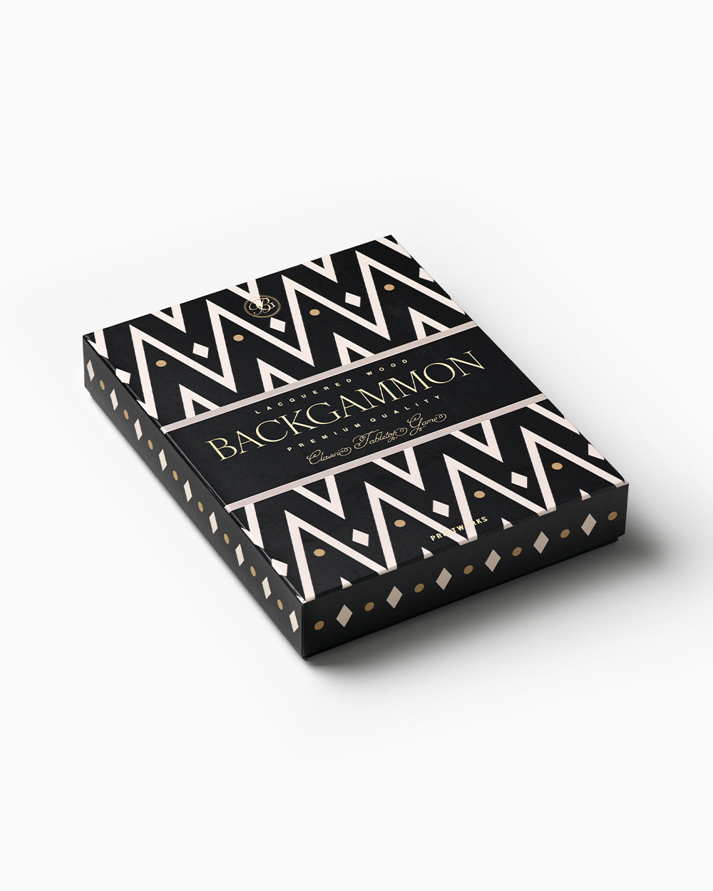 Lacquered Backgammon, Black – Modern Coffee Table Games