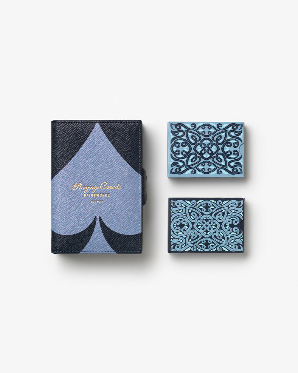 Reverra Double Playing Cards in Leather Case
