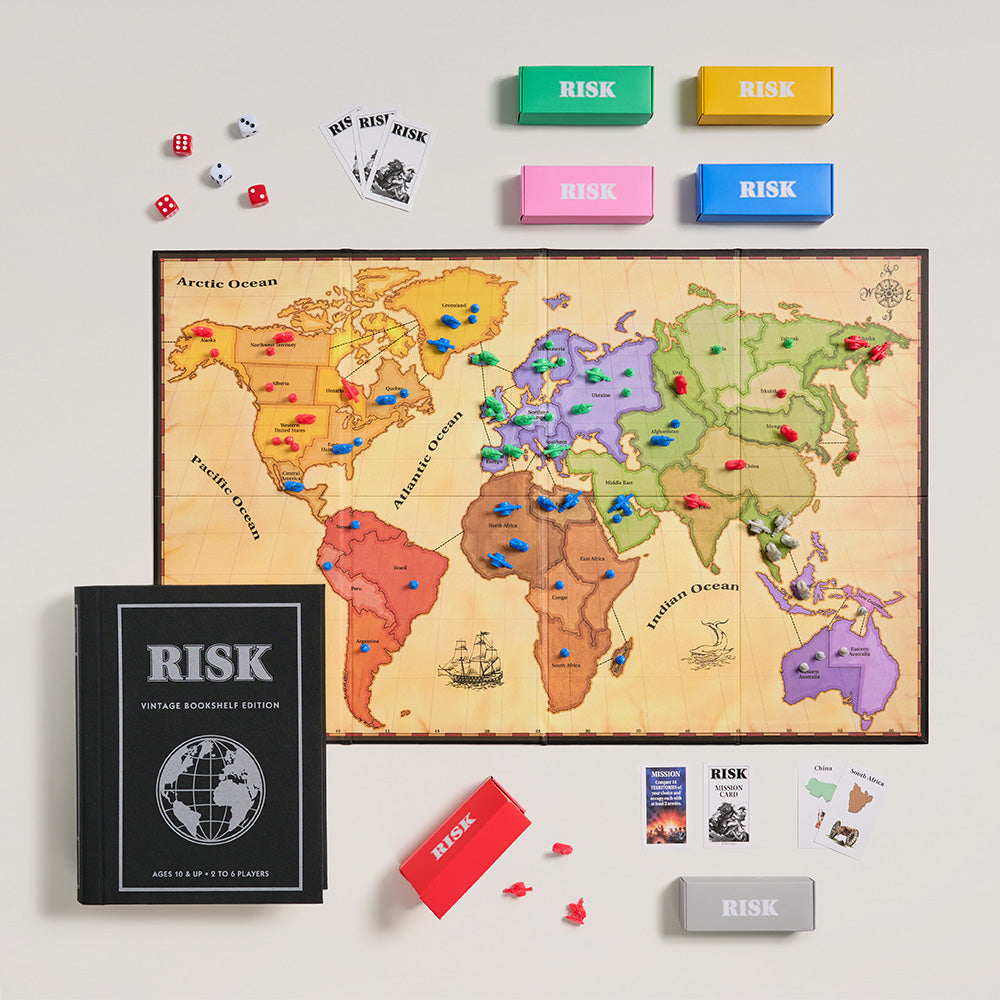 Risk Vintage Bookshelf Board Game