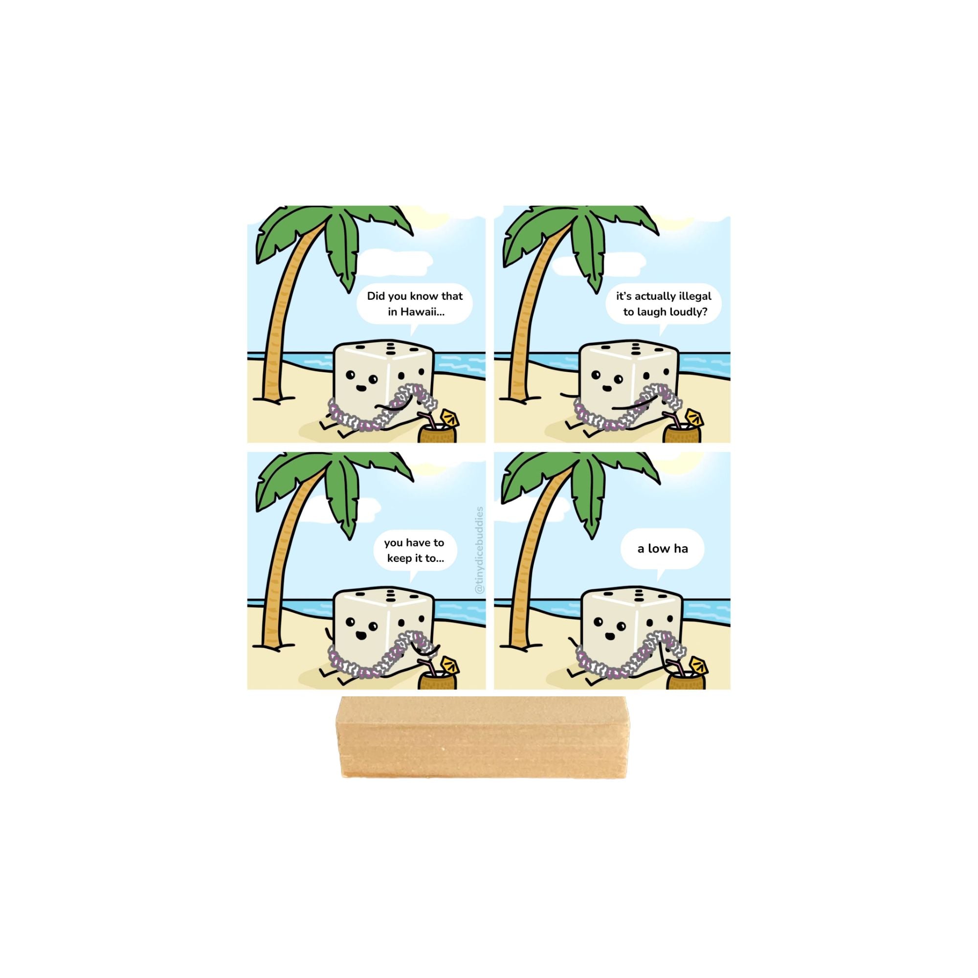 A Lo Ha Comic Print by Tiny Dice Buddies