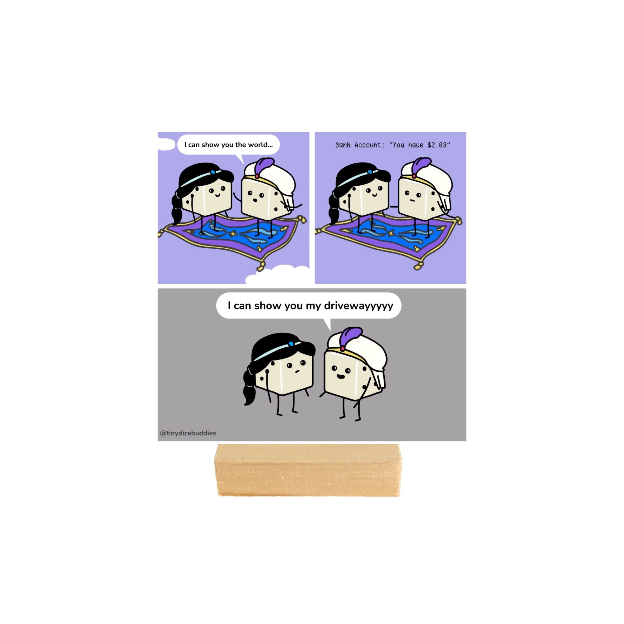 Show You the World Comic Print by Tiny Dice Buddies