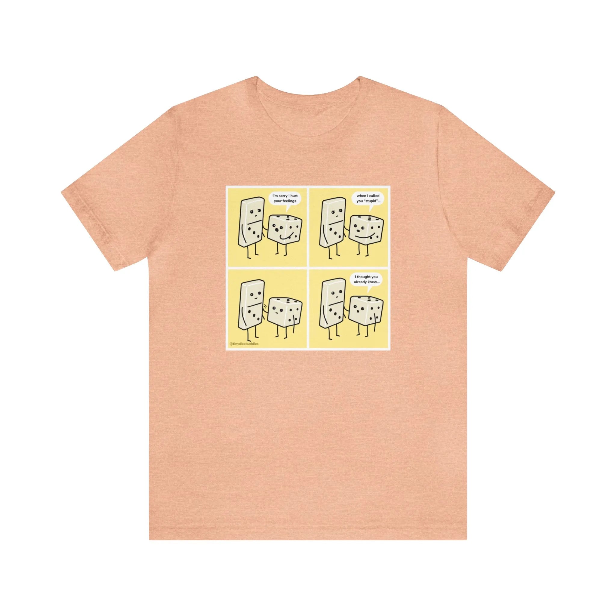 Tiny Dice Buddies "Sorry I Hurt Your Feelings" | Unisex Jersey Short Sleeve Tee