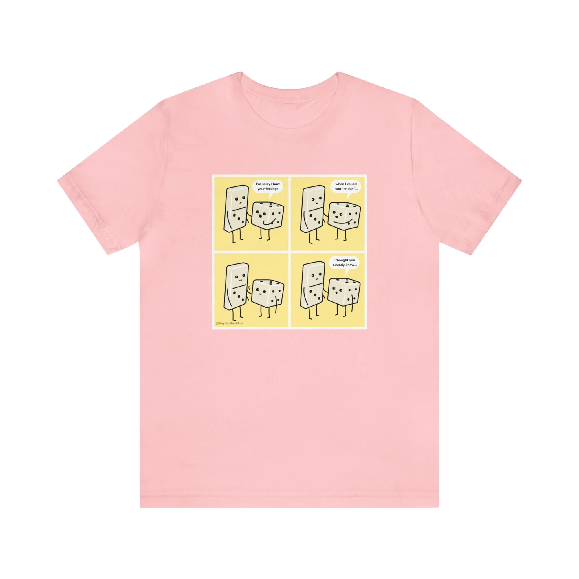 Tiny Dice Buddies "Sorry I Hurt Your Feelings" | Unisex Jersey Short Sleeve Tee