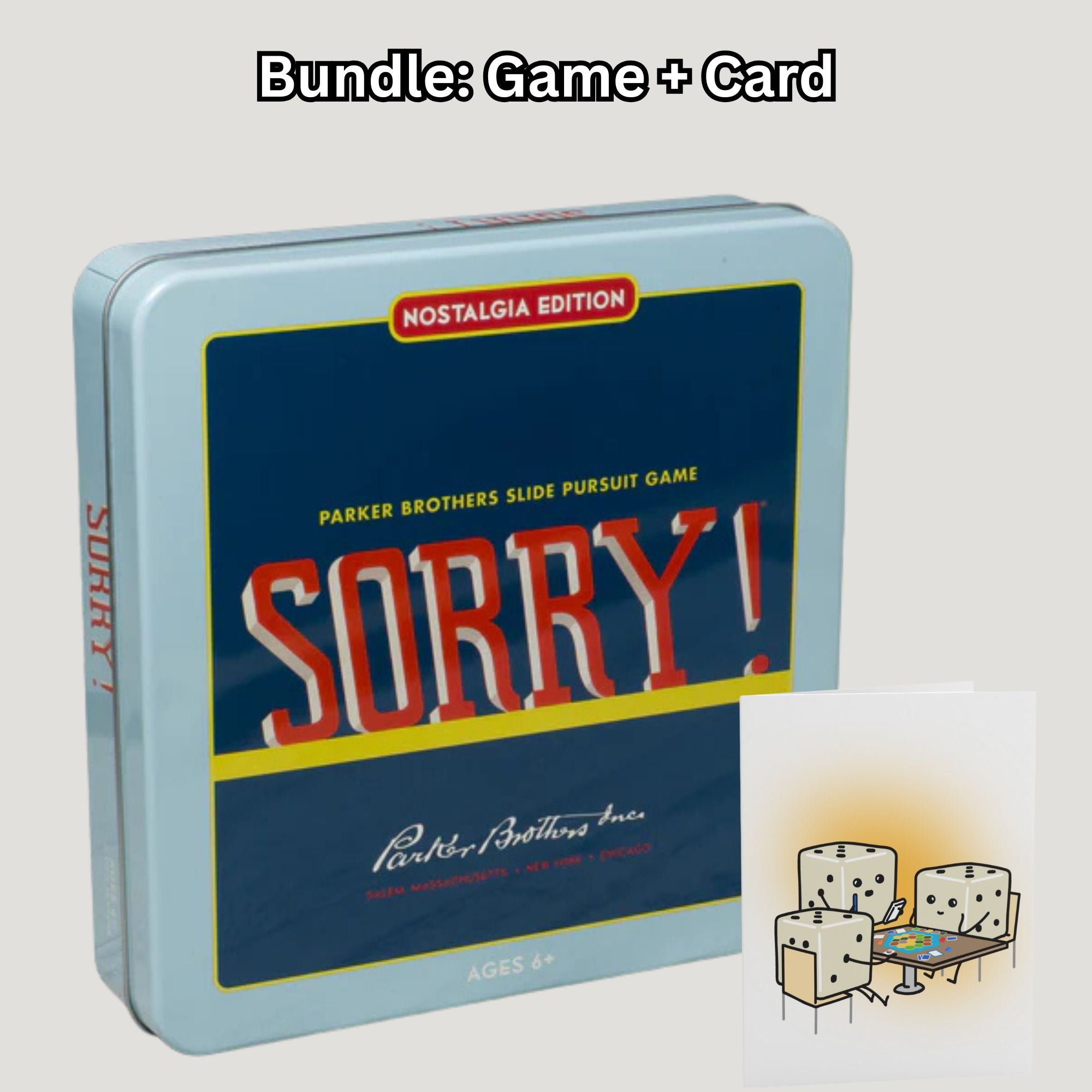 Sorry! Vintage Collectible Tin Board Game