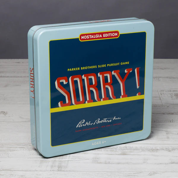 Sorry! Vintage Collectible Tin Board Game