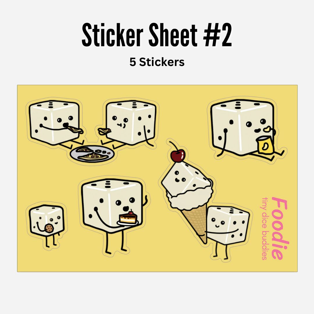 Sticker Sheet Bundle (Set of 4 Sticker Sheets)