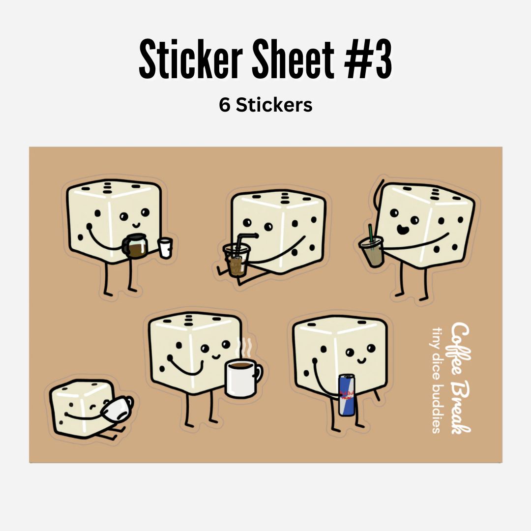 Sticker Sheet Bundle (Set of 4 Sticker Sheets)