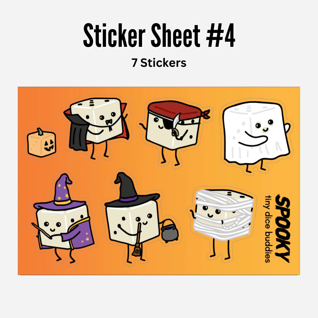 Sticker Sheet Bundle (Set of 4 Sticker Sheets)