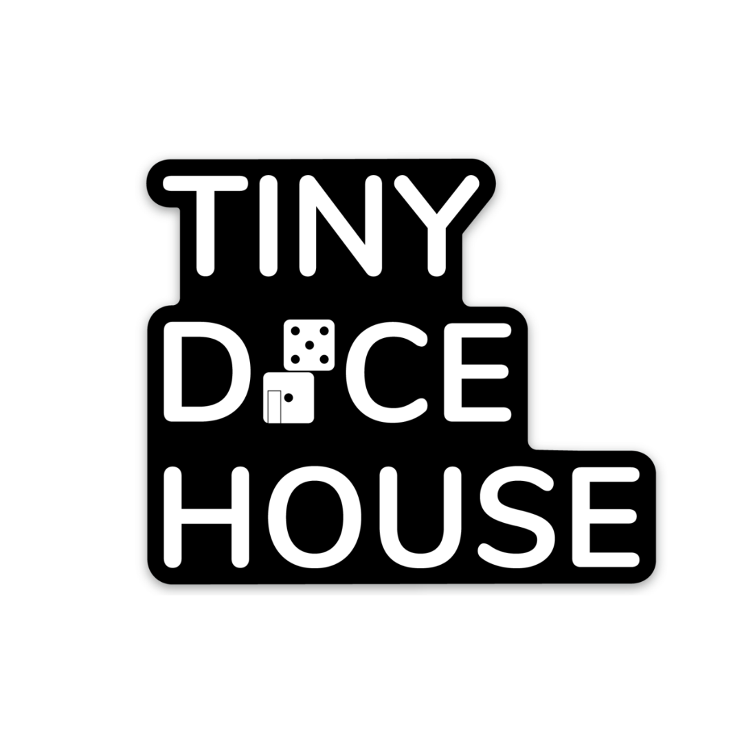 Tiny Dice House Die-Cut Sticker