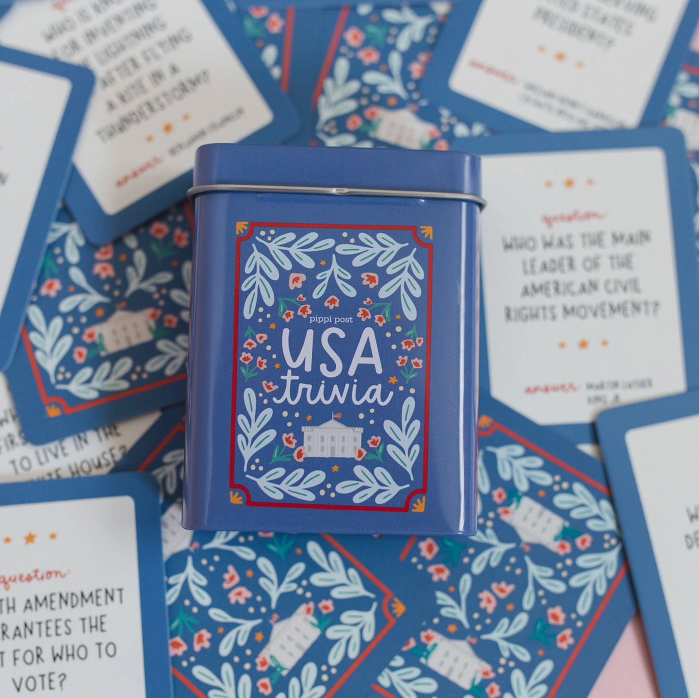 USA Trivia Cards – American History & Geography Trivia Game