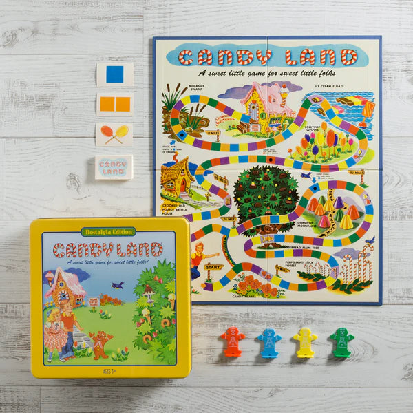 Candy Land Vintage Collectible Tin Board Game