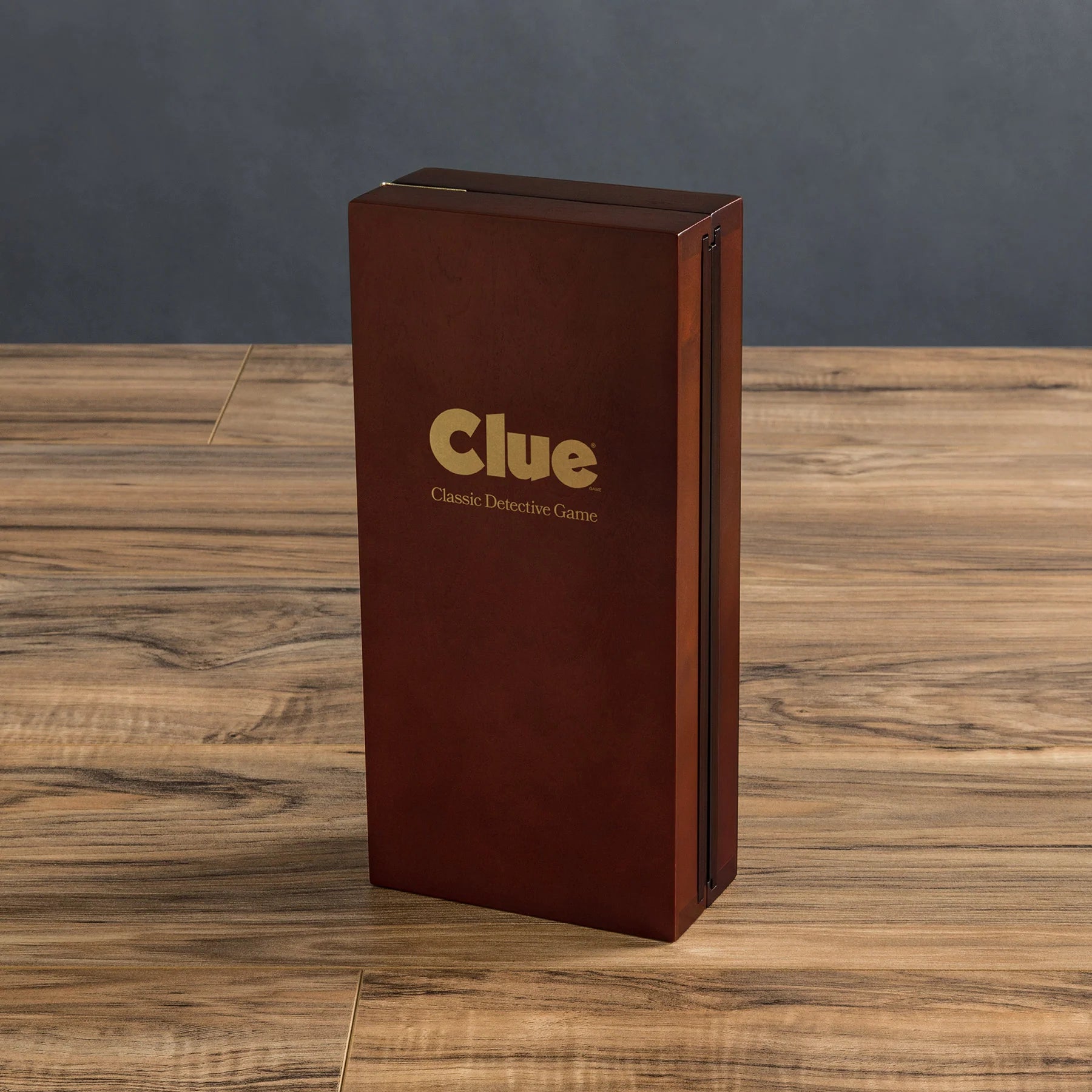 Clue Wood Vintage Deluxe Board Game - Compact Travel Size