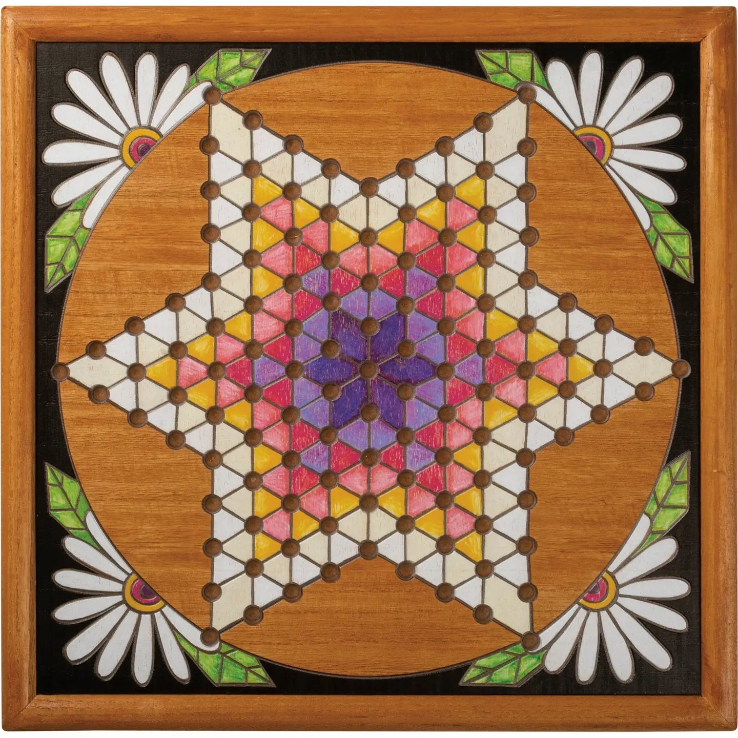 Colorful Wooden Chinese Checkers Board Game