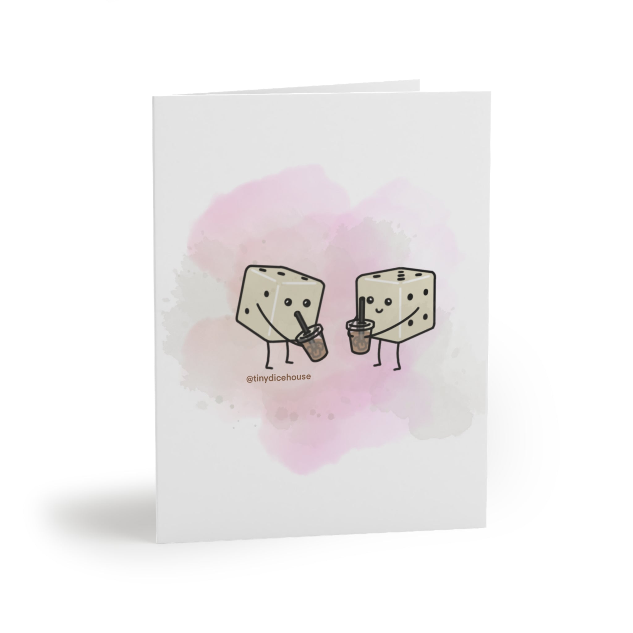 You're Like a Diced Latte on a Summer Day Greeting Card | Tiny Dice Buddies