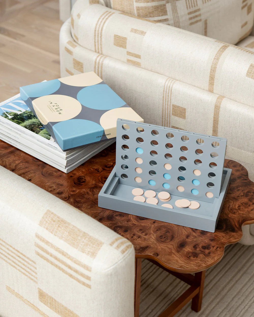 Modern Minimalist Four in a Row Connect Four Board Game