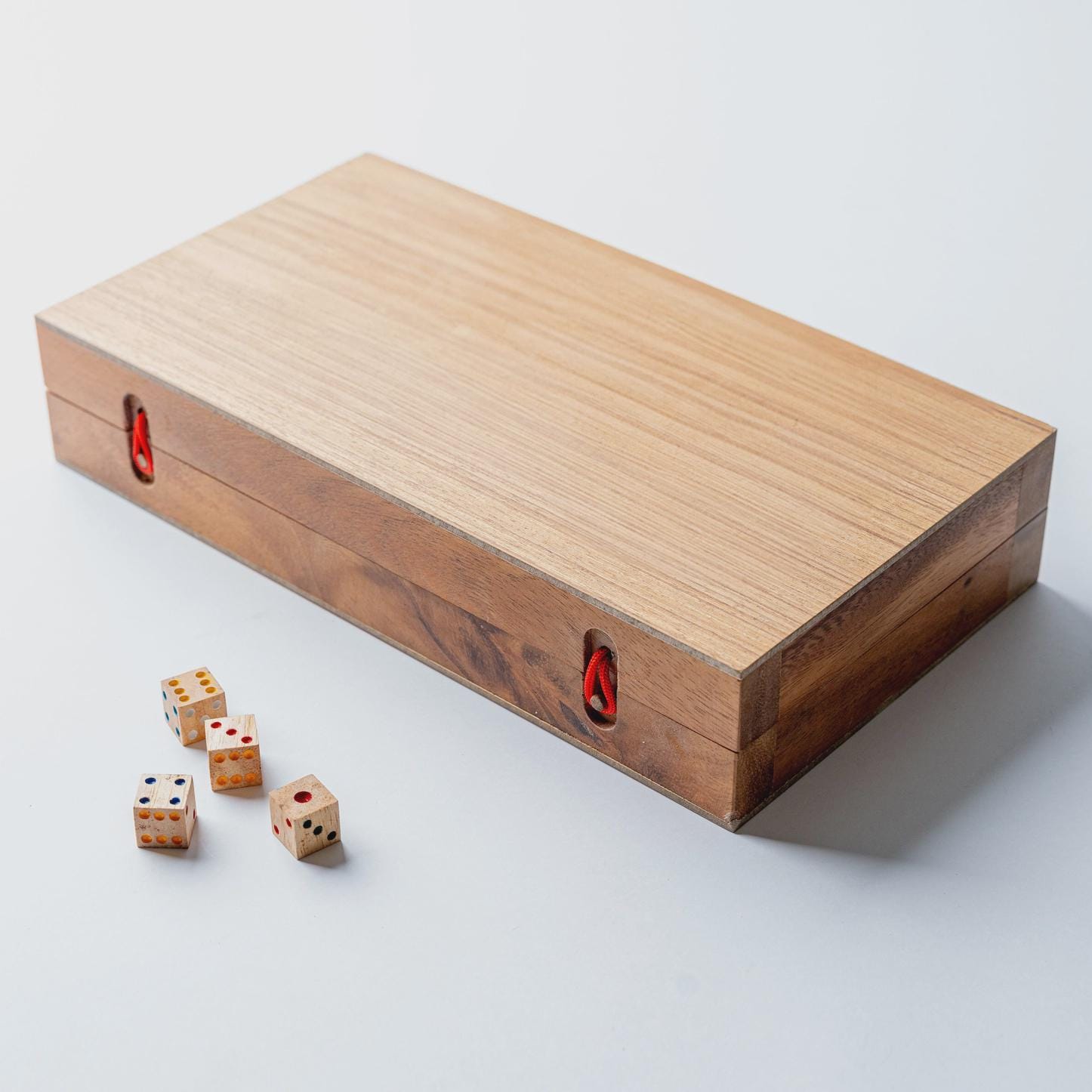 Modern Backgammon Mango Wood Board Game Set