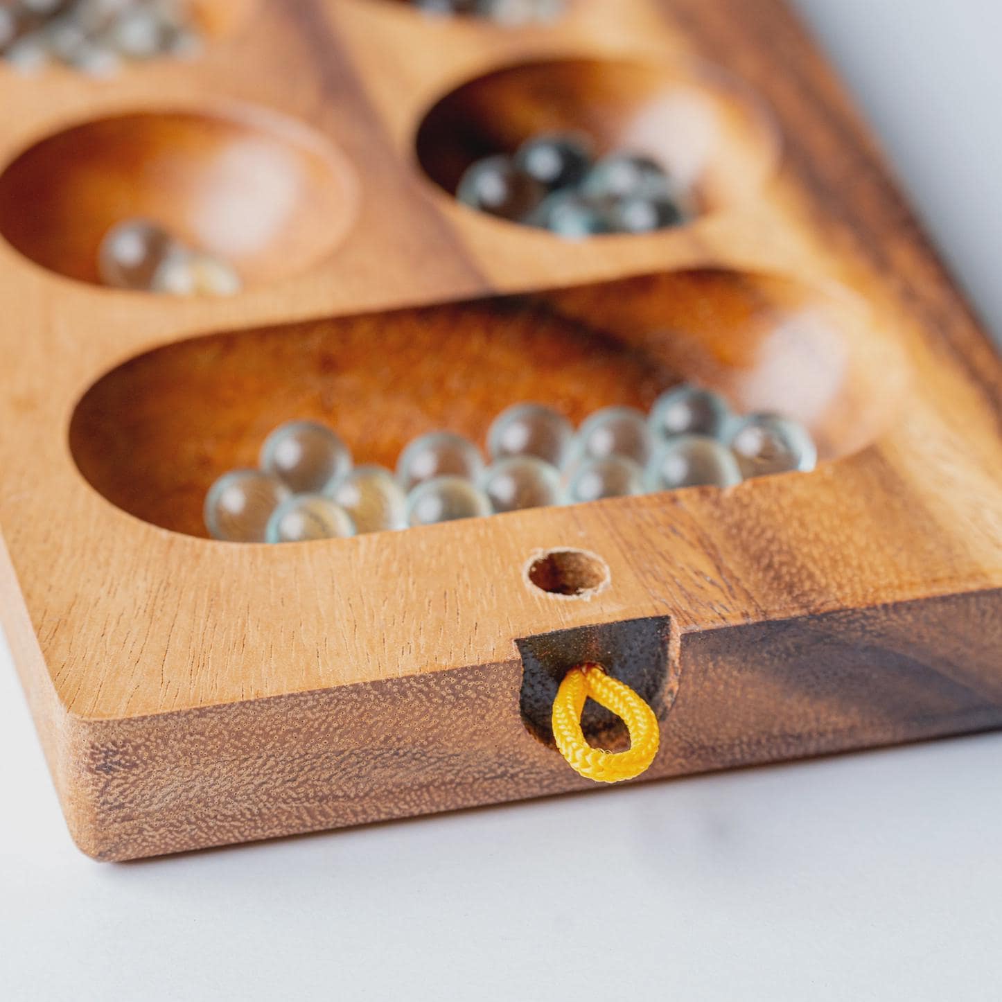 Modern Mancala Mango Wood Board Game Set
