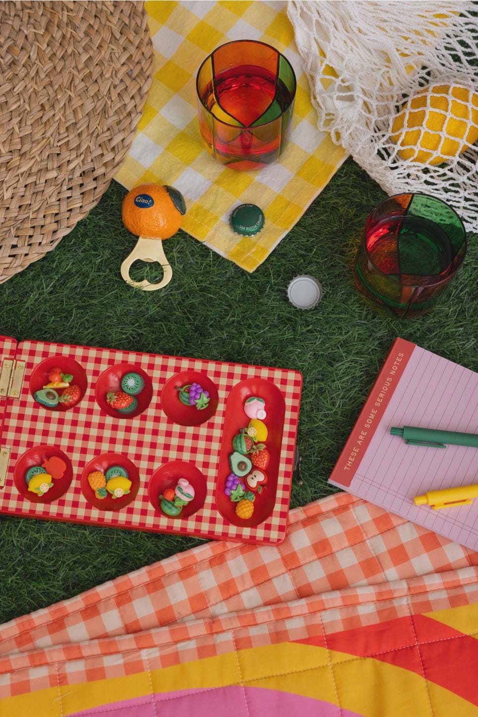 Modern Colorful Fruit Themed Mancala Board Game