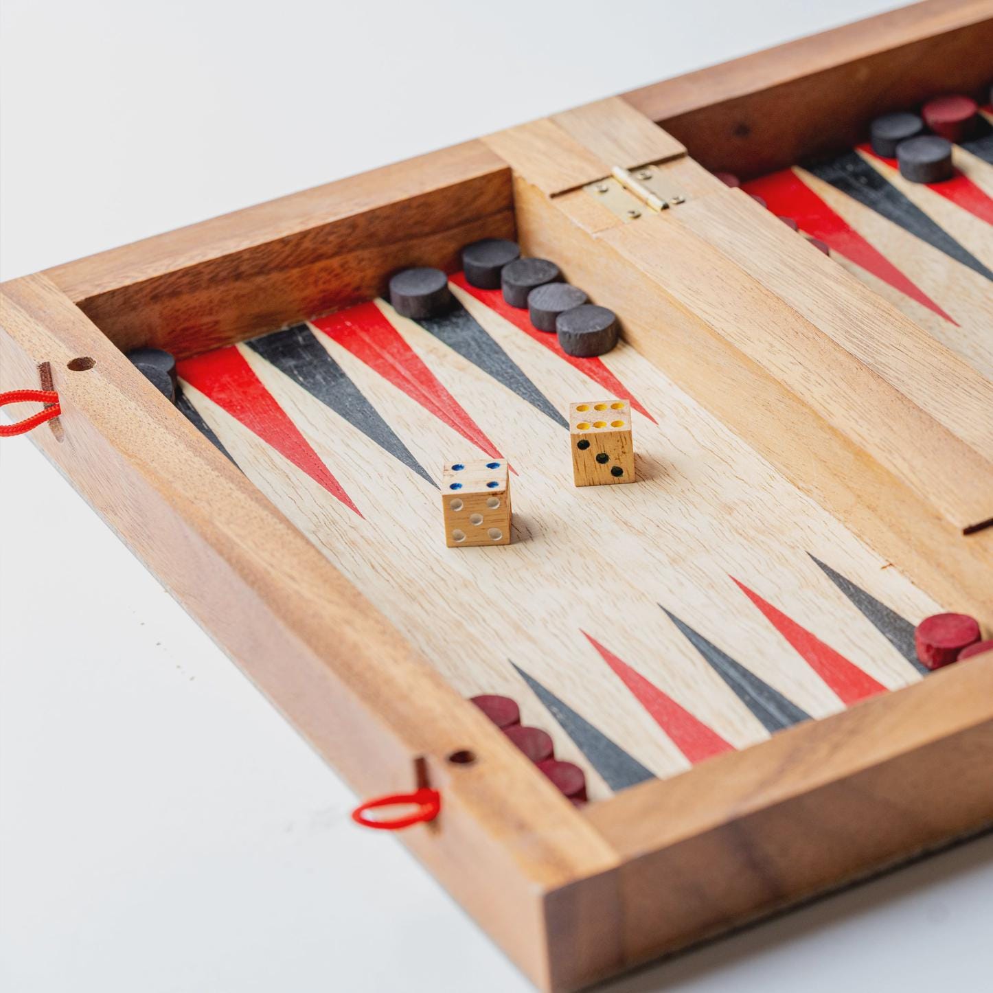 Modern Backgammon Mango Wood Board Game Set