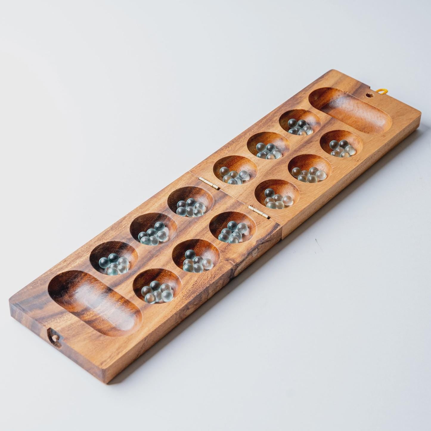 Modern Mancala Mango Wood Board Game Set