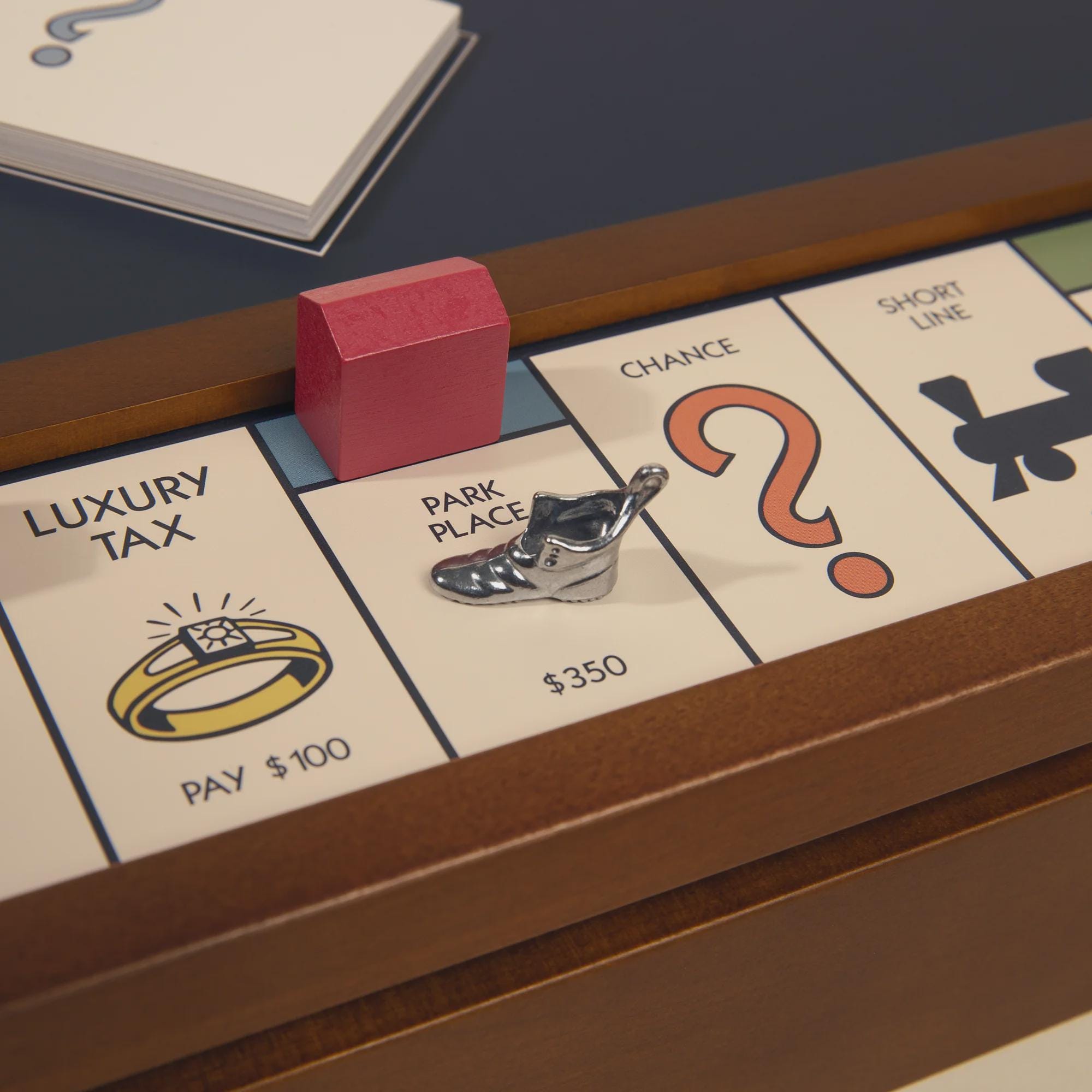 3-in-1 Premium Wooden Board Game Set: Monopoly, Sorry, Mancala