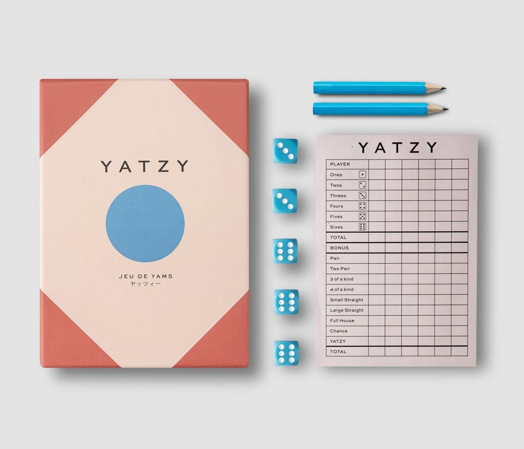 Modern Yatzy Board Game Set