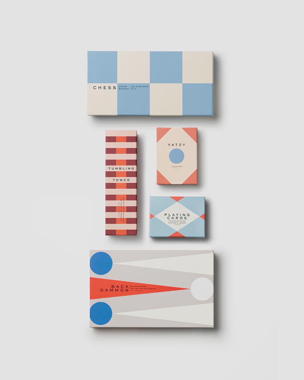 Modern Games Starter Set of 5, Classic Board Games