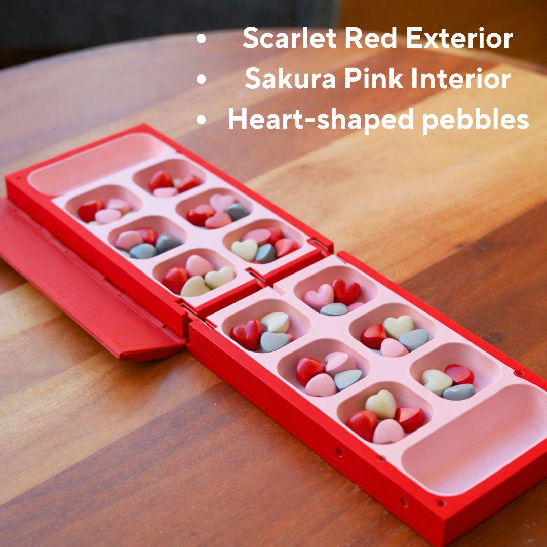 3D Printed Mancala Bookshelf Board Game (Customize Your Own Colors)