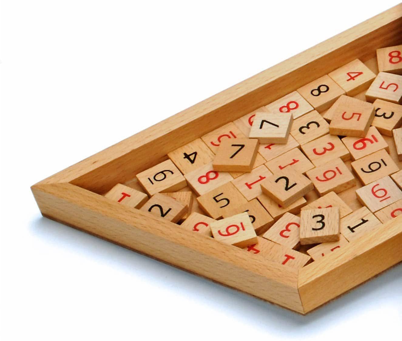 Wooden Sudoku Puzzle Board Game with Drawers