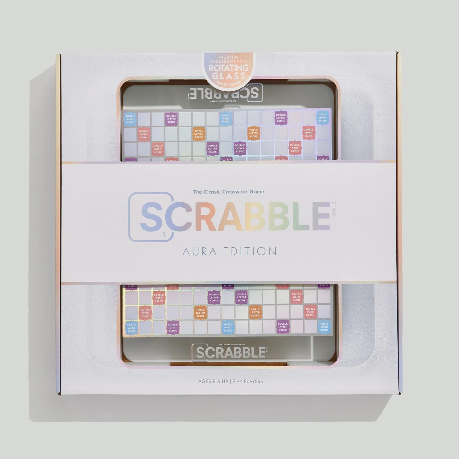 Modern Scrabble Board Game Glass Aura Edition