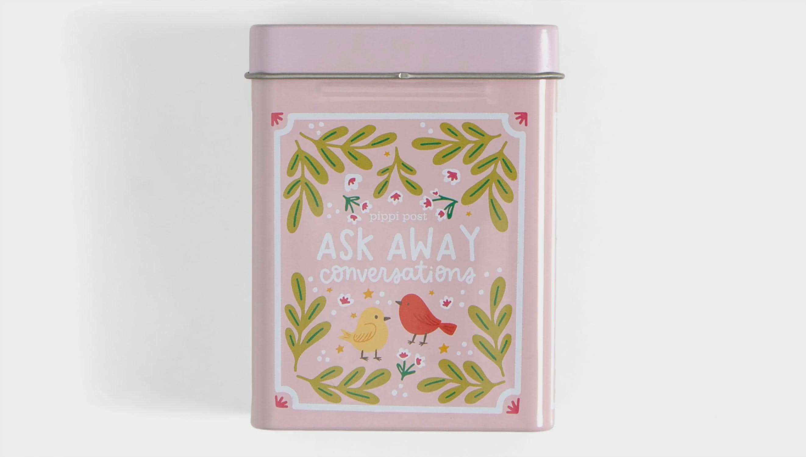 Ask Away Conversation Starter Cards with Storage Tin