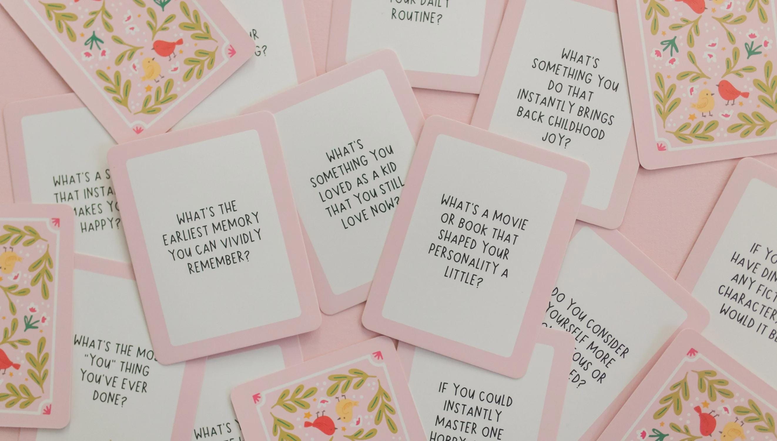 Ask Away Conversation Starter Cards with Storage Tin