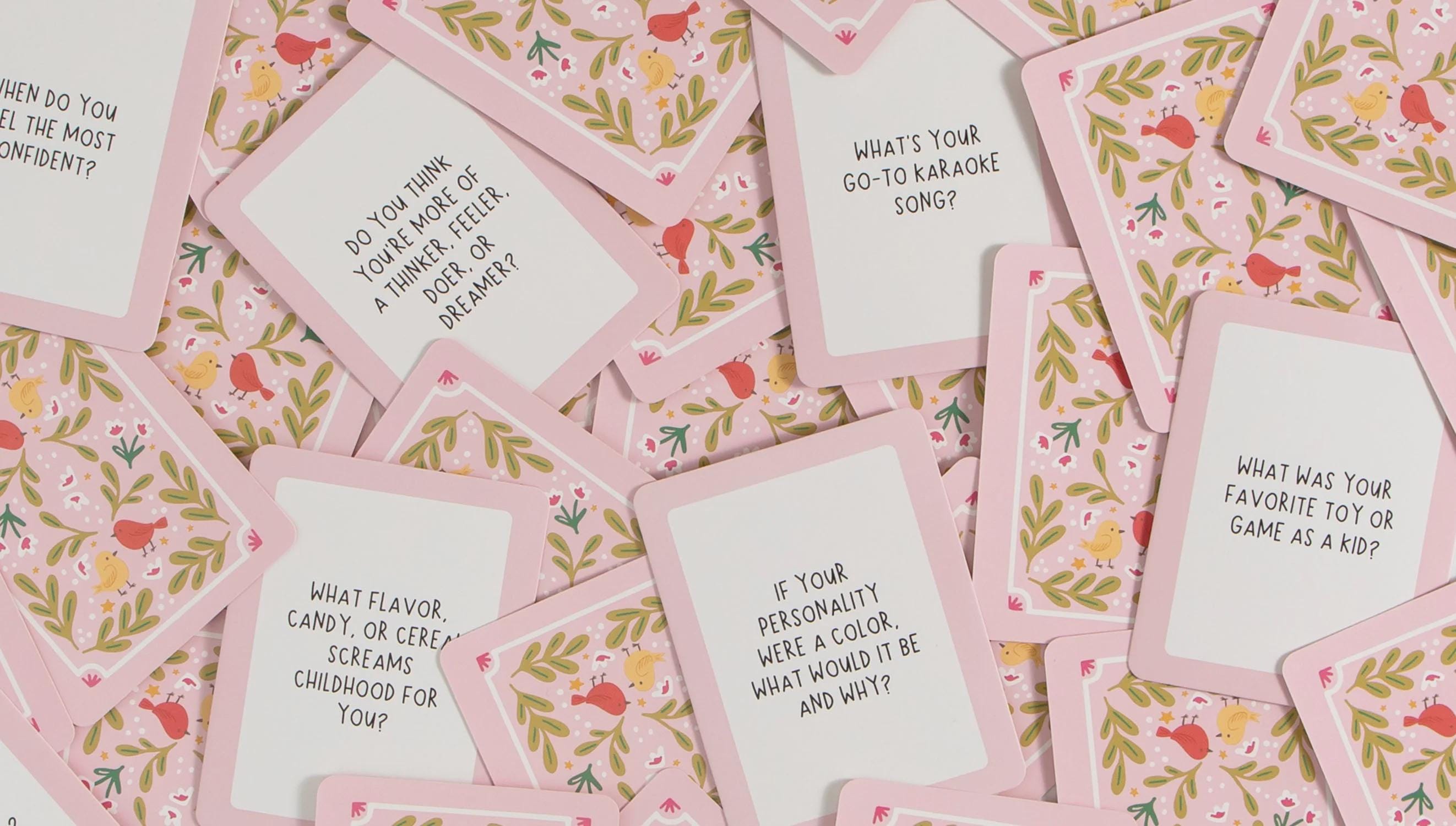 Ask Away Conversation Starter Cards with Storage Tin