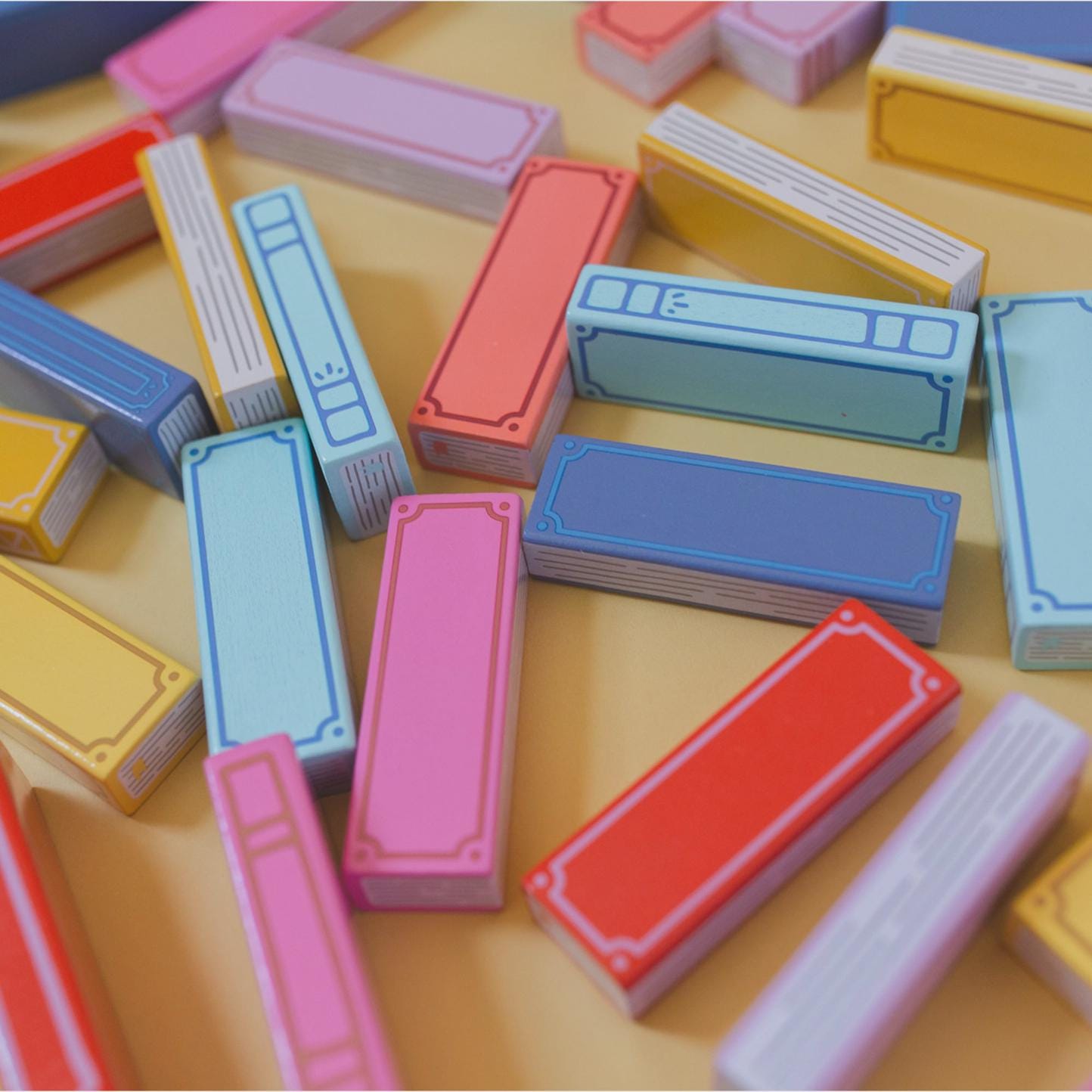 Colorful Tumbling Blocks Tower Book Jenga Board Game