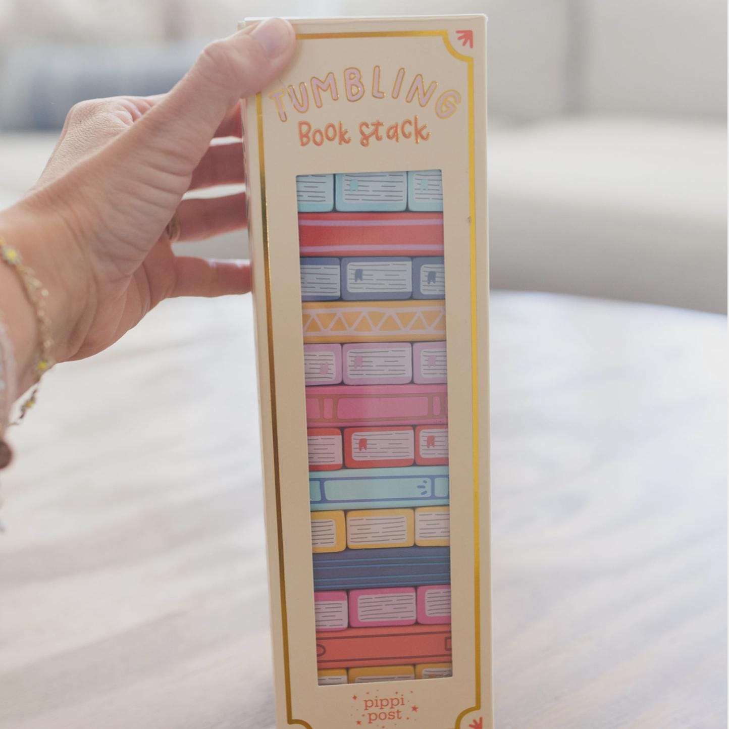 Colorful Tumbling Blocks Tower Book Jenga Board Game