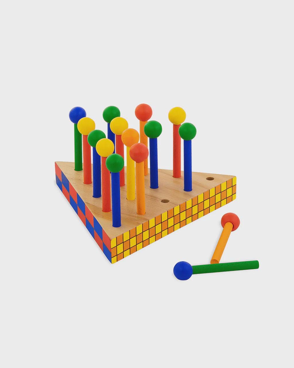 Colorful Peg Game Fun Solo Game Peg Solitaire