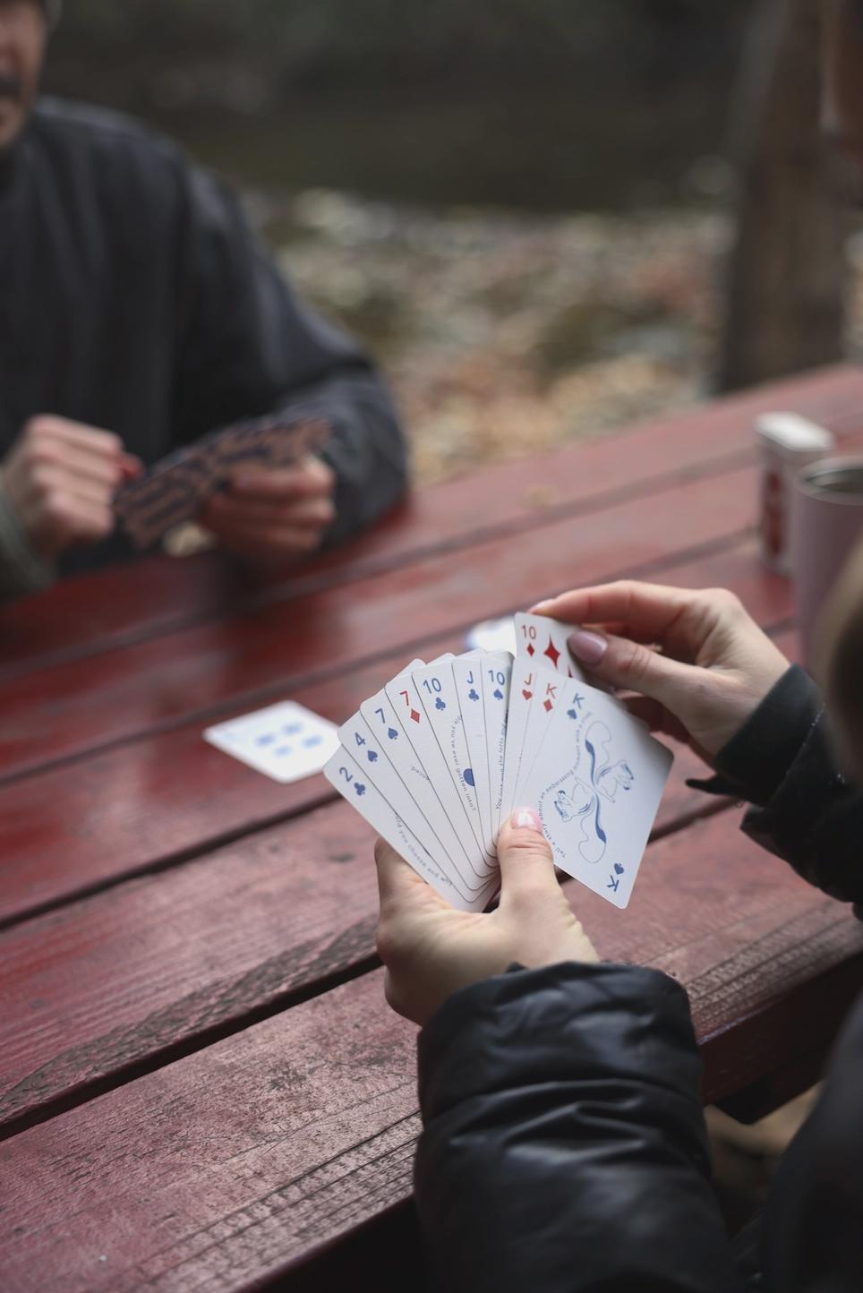 Fun Candid Playing Cards Plus Conversation Starters, Modern Poker Card