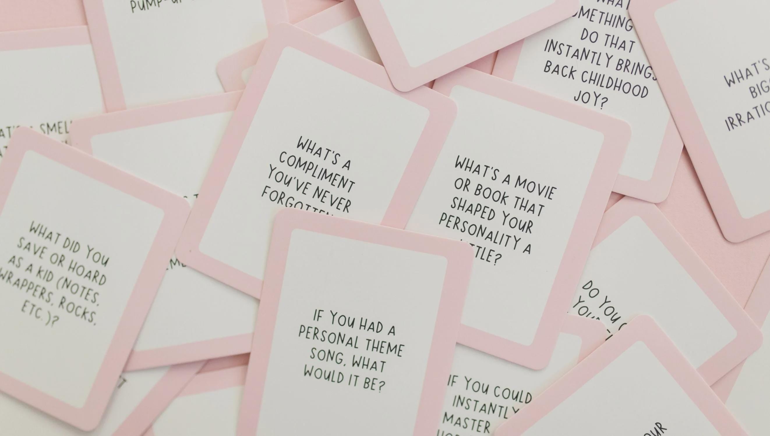 Ask Away Conversation Starter Cards with Storage Tin