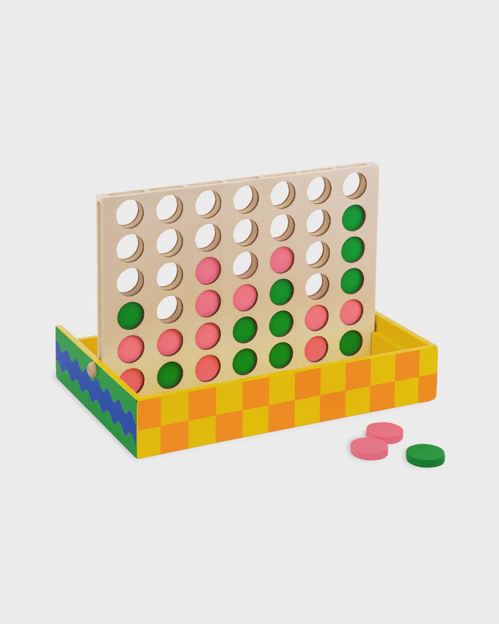 Colorful 4-in-a-Row Connect Four Board Game