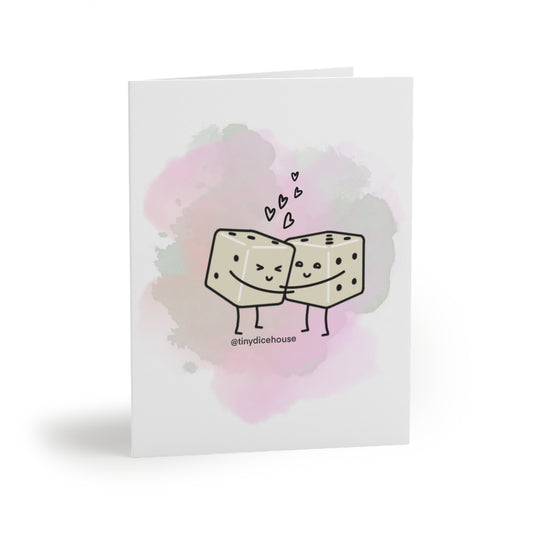 It's Dice Being in Love With You Greeting Card | Tiny Dice Buddies