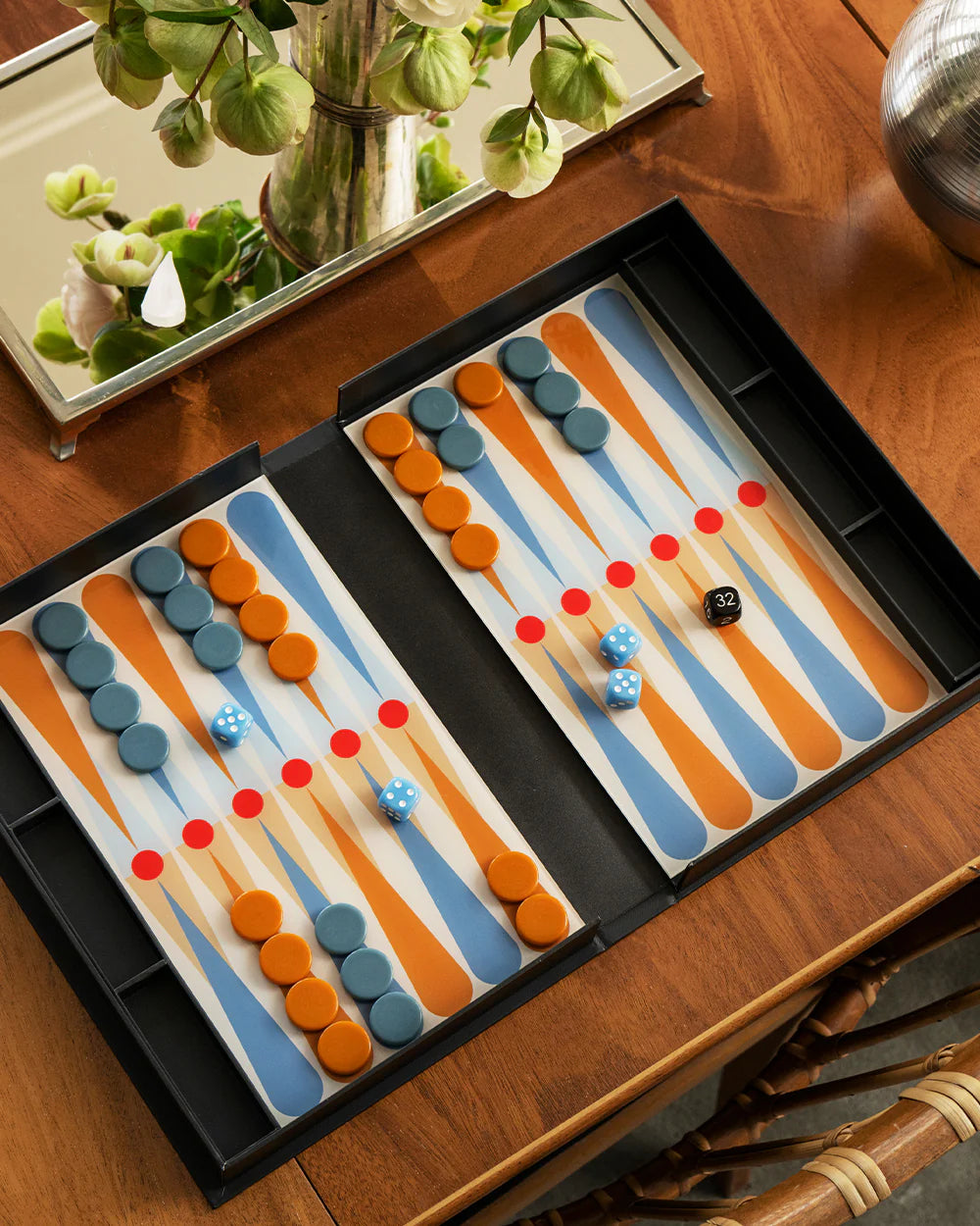 Colorful Backgammon Board Game Set
