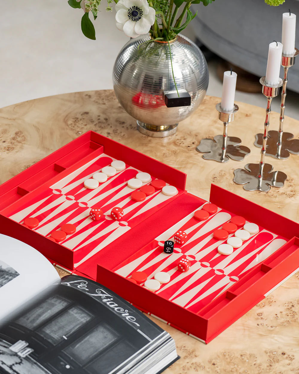 Colorful Backgammon Board Game Set