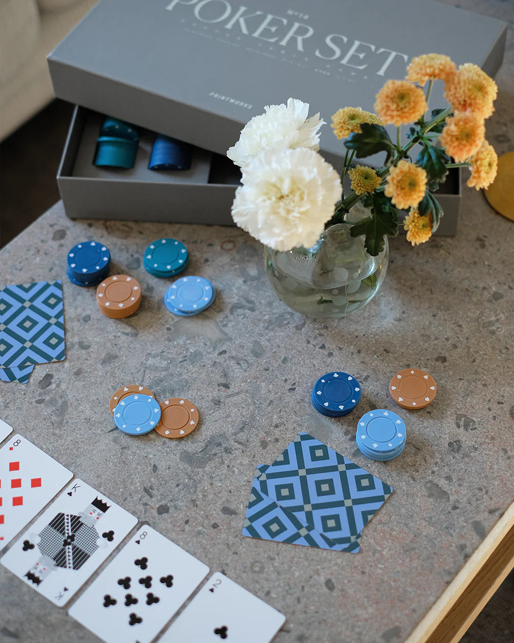 Modern Minimalist Poker Set