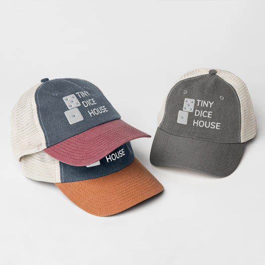 Tiny Dice House Retro Pigment-dyed cap