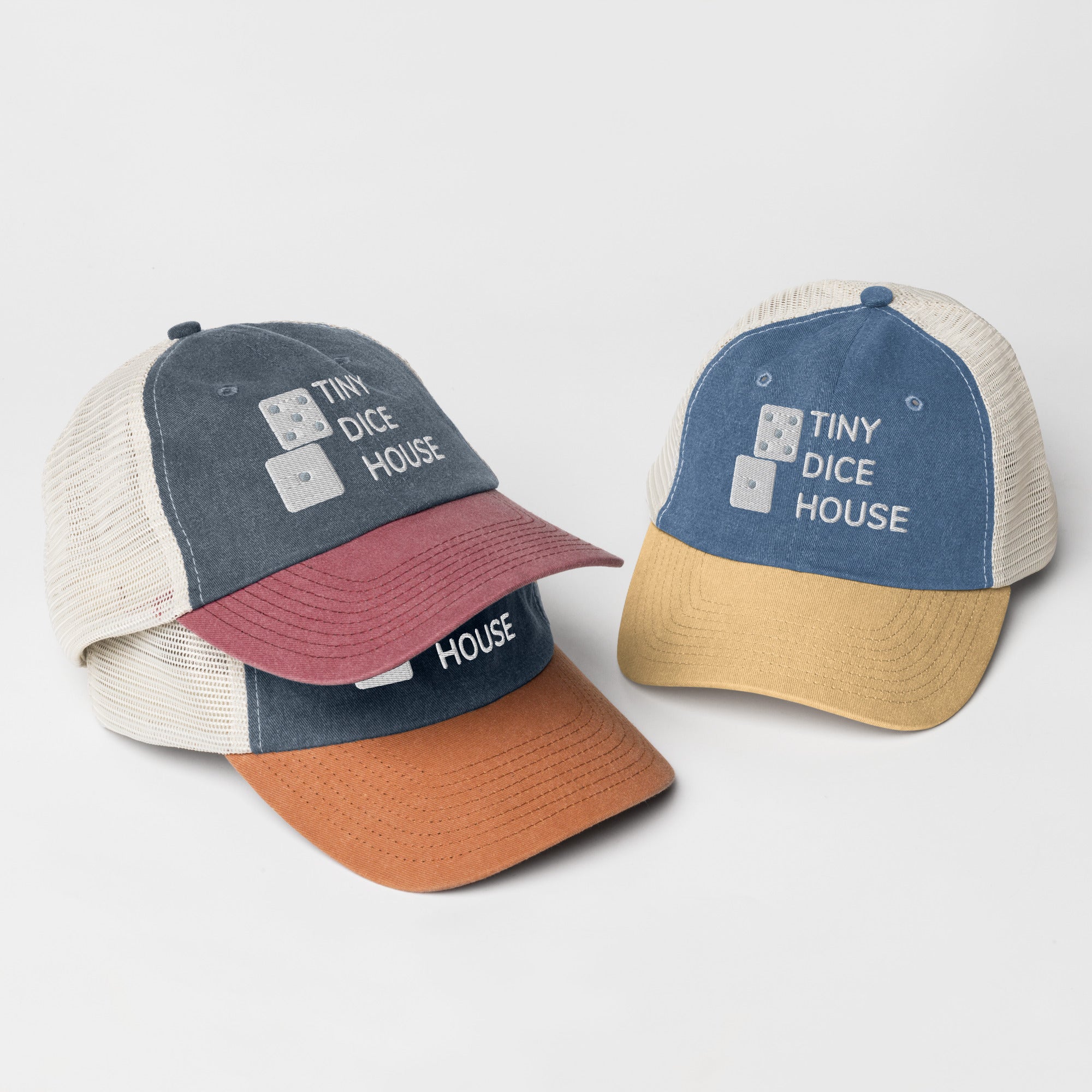 Tiny Dice House Retro Pigment-dyed cap