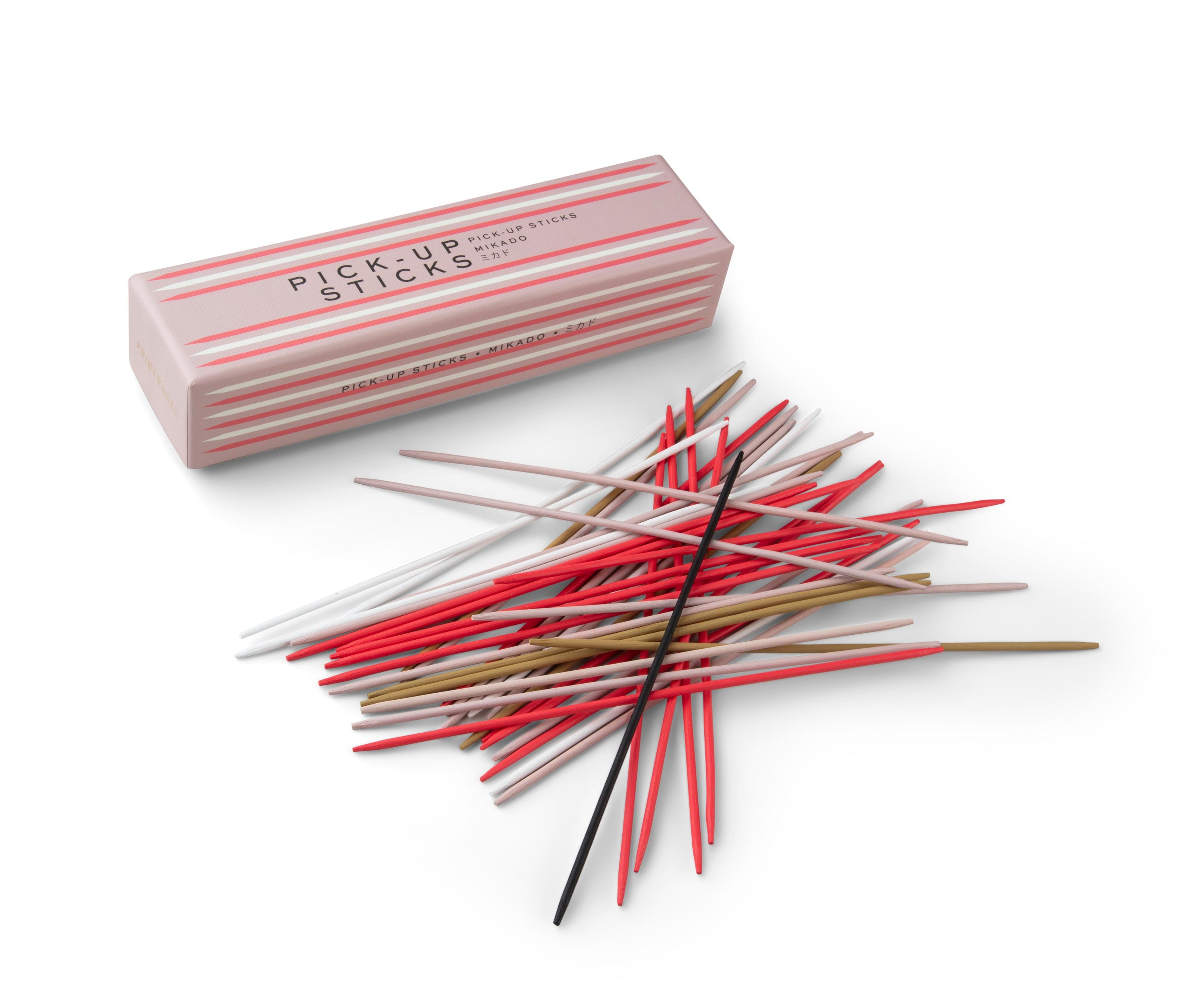 Colorful Pick Up Sticks Game (Pink & Red)