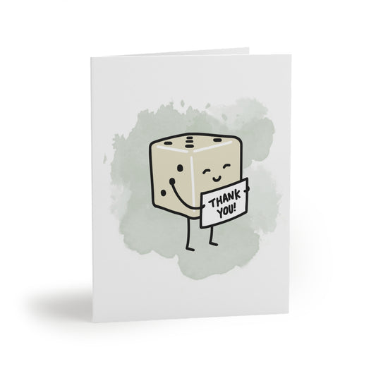 Thank You Greeting Card | Tiny Dice Buddies