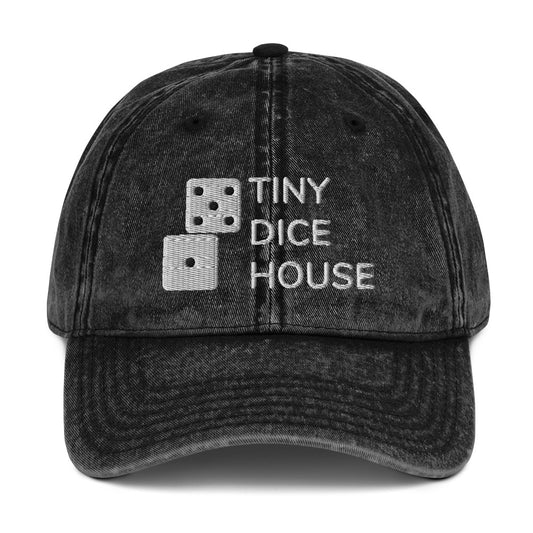 Tiny Dice House Vintage Cotton Twill Cap