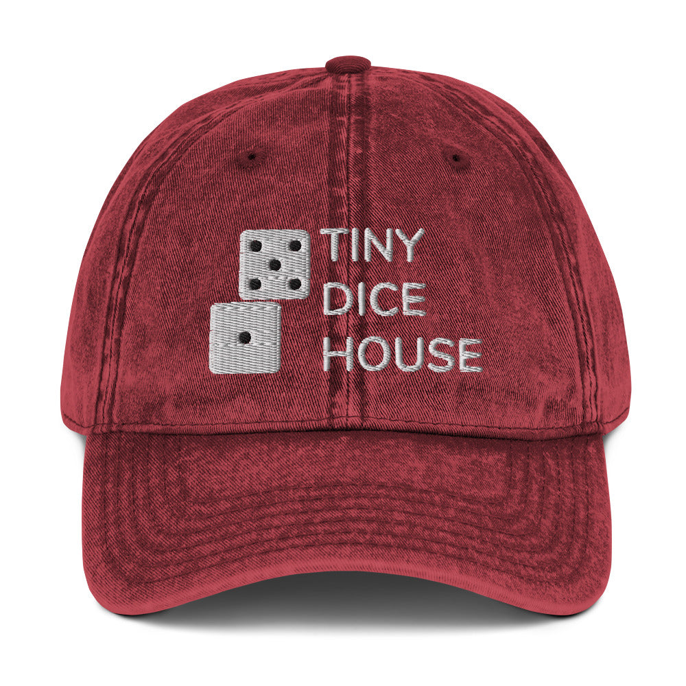 Tiny Dice House Vintage Cotton Twill Cap