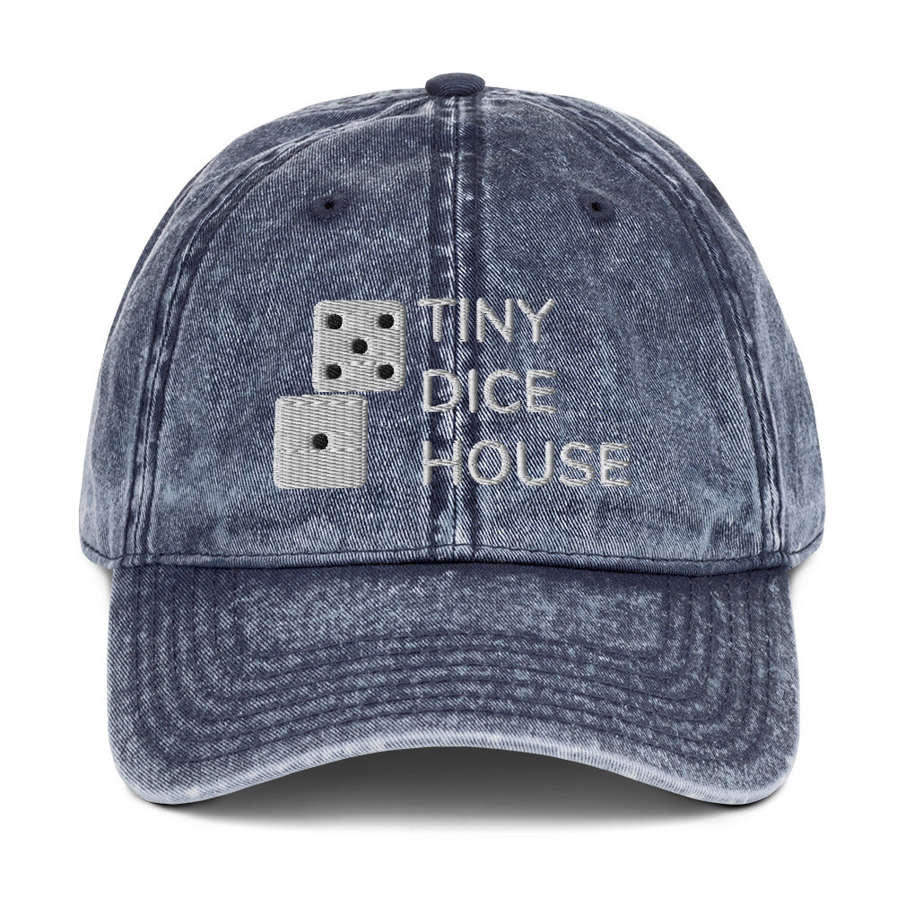 Tiny Dice House Vintage Cotton Twill Cap